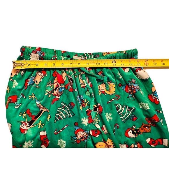 Nickelodeon Characters Men Christmas Superminky Fleece Pajama Pant L Fast Ship - Picture 6 of 10